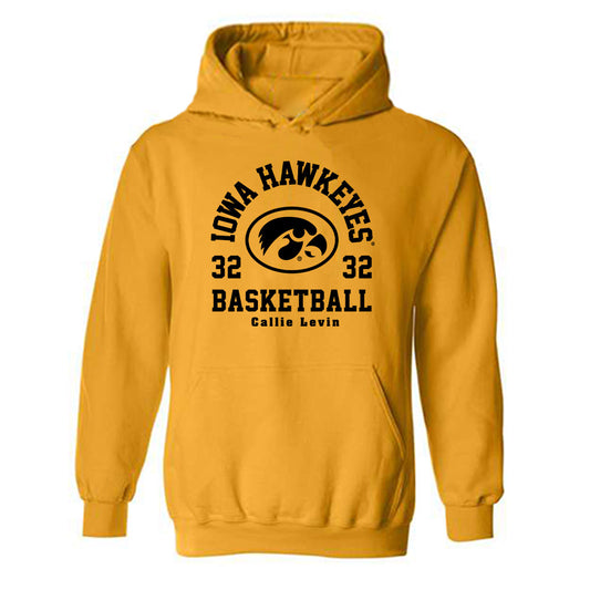 Iowa - NCAA Women's Basketball : Callie Levin - Classic Fashion Shersey Hooded Sweatshirt-0