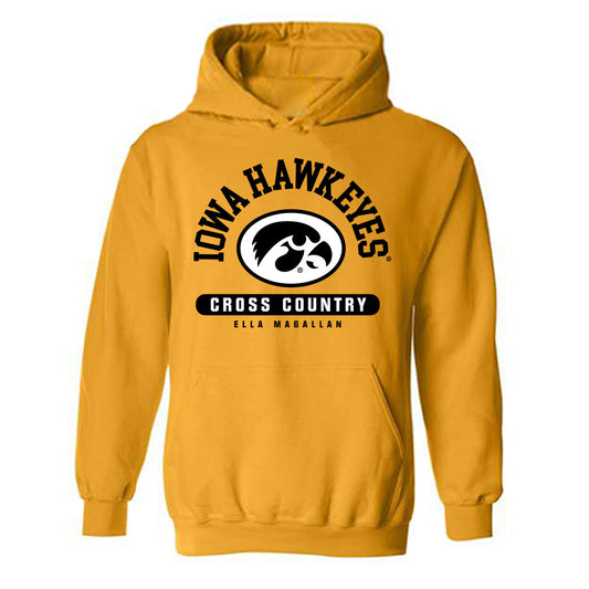 Iowa - NCAA Women's Cross Country : Ella Magallan - Classic Fashion Shersey Hooded Sweatshirt-0