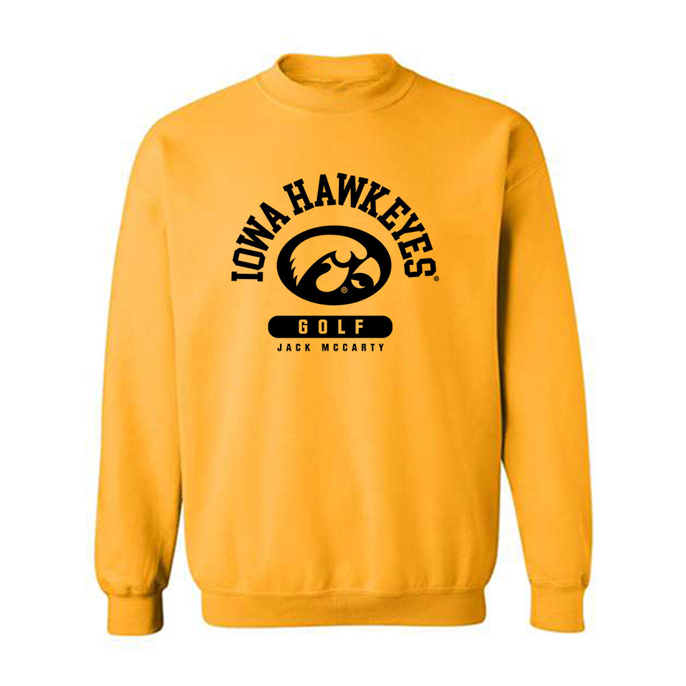 Iowa - NCAA Men's Golf : Jack McCarty - Classic Fashion Shersey Crewneck Sweatshirt-0