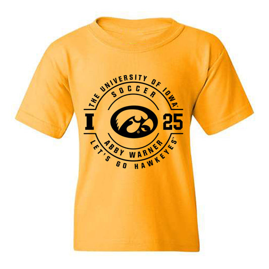 Iowa - NCAA Women's Soccer : Abby Warner - Classic Fashion Shersey Youth T-Shirt-0