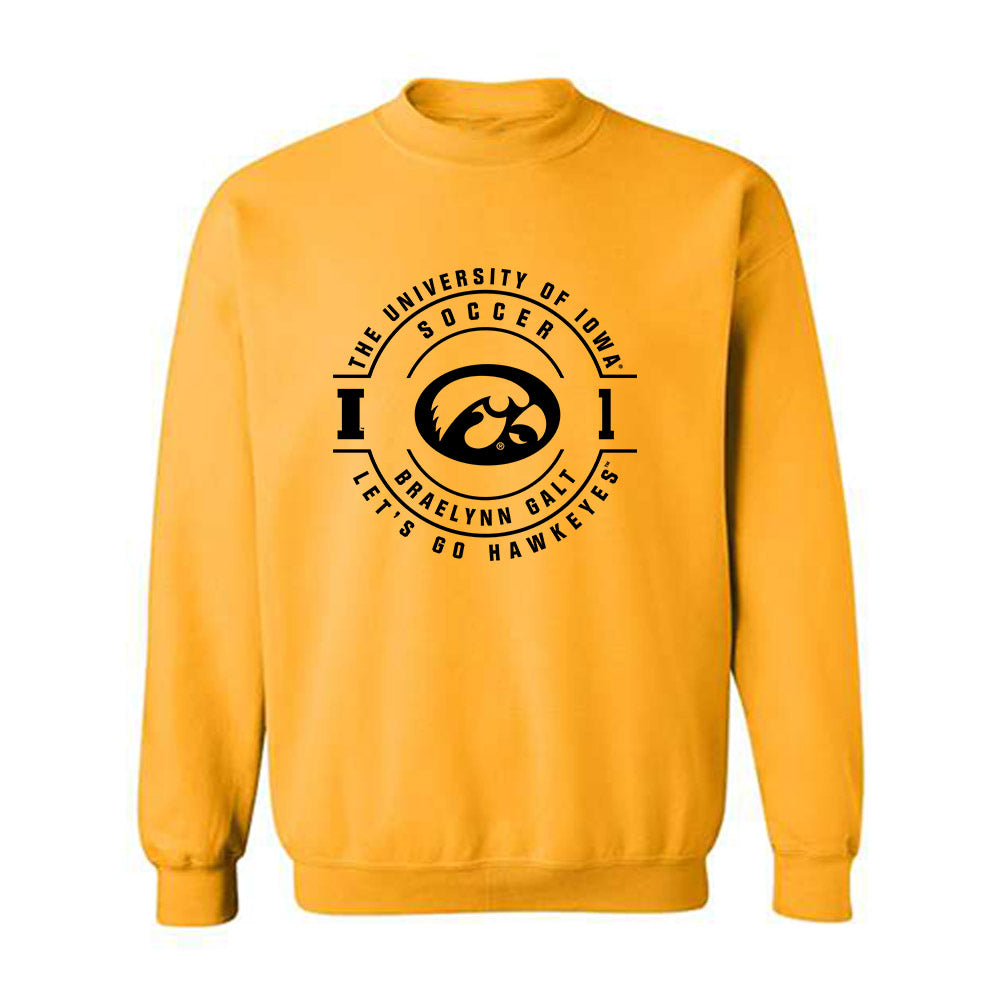Iowa - NCAA Women's Soccer : Braelynn Galt - Classic Fashion Shersey Crewneck Sweatshirt-0