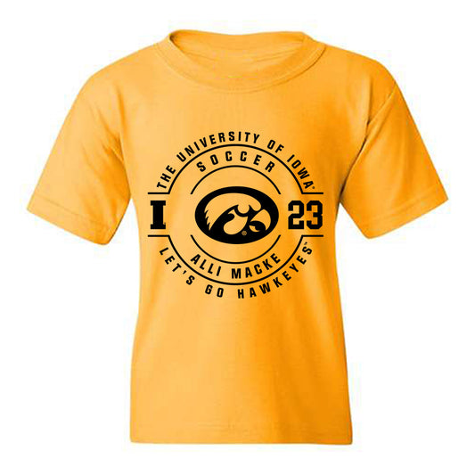 Iowa - NCAA Women's Soccer : Alli Macke - Classic Fashion Shersey Youth T-Shirt-0