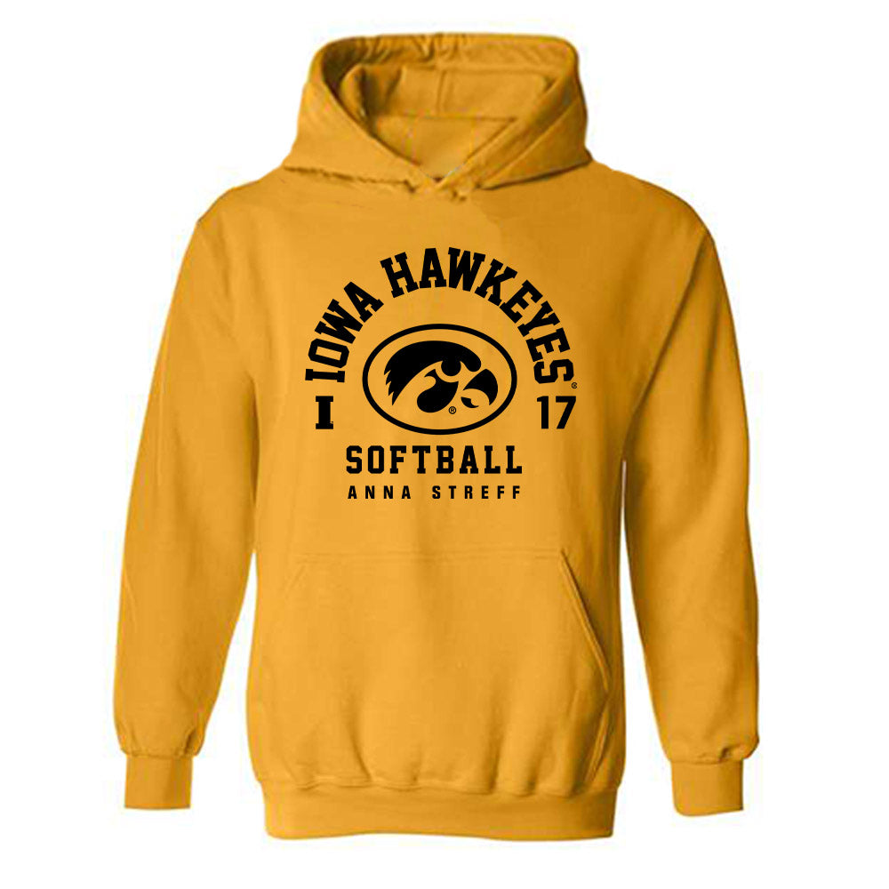 Iowa - NCAA Softball : Anna Streff - Classic Fashion Shersey Hooded Sweatshirt-0