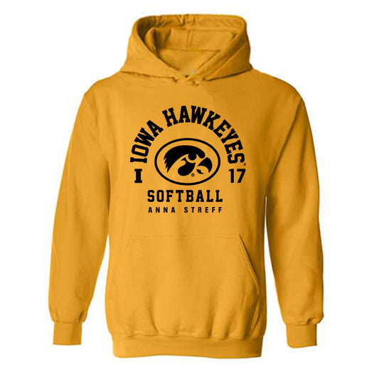 Iowa - NCAA Softball : Anna Streff - Classic Fashion Shersey Hooded Sweatshirt-0
