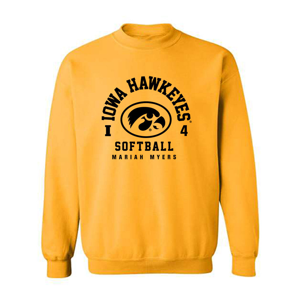 Iowa - NCAA Softball : Mariah Myers - Classic Fashion Shersey Crewneck Sweatshirt-0