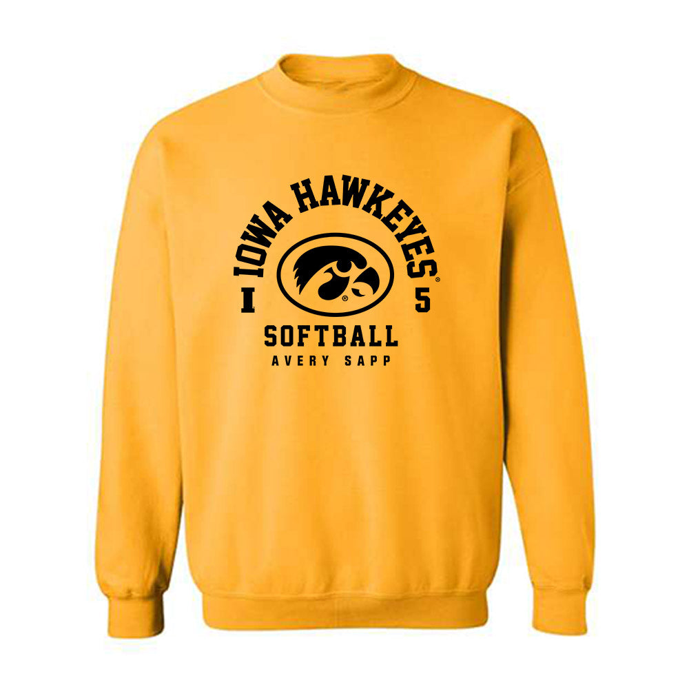 Iowa - NCAA Softball : Avery Sapp - Classic Fashion Shersey Crewneck Sweatshirt-0