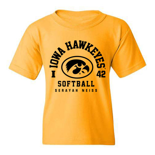 Iowa - NCAA Softball : Serayah Neiss - Classic Fashion Shersey Youth T-Shirt-0