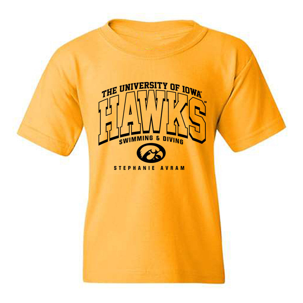 Iowa - NCAA Women's Swimming & Diving : Stephanie Avram - Classic Fashion Shersey Youth T-Shirt-0