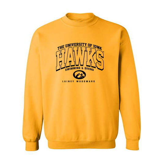Iowa - NCAA Women's Swimming & Diving : Lainey Woodward - Classic Fashion Shersey Crewneck Sweatshirt-0