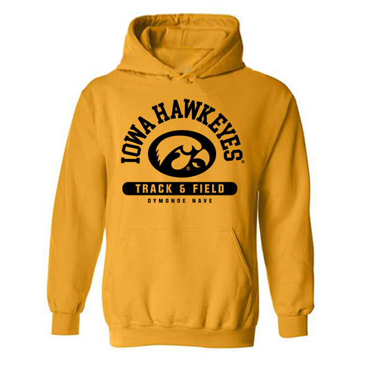 Iowa - NCAA Women's Track & Field : Dymonde Nave - Classic Fashion Shersey Hooded Sweatshirt-0