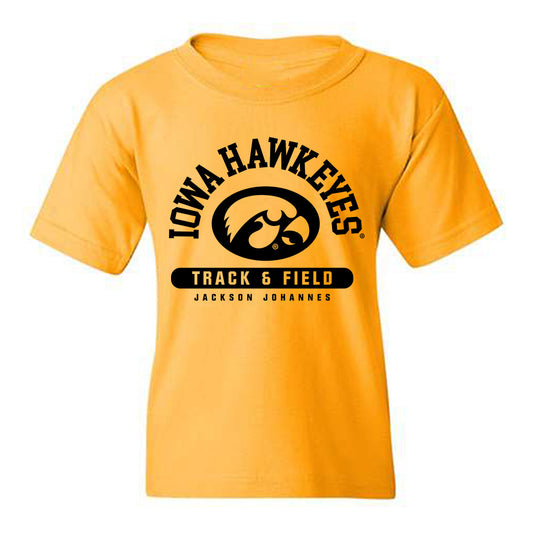 Iowa - NCAA Men's Track & Field : Jackson Johannes - Classic Fashion Shersey Youth T-Shirt-0