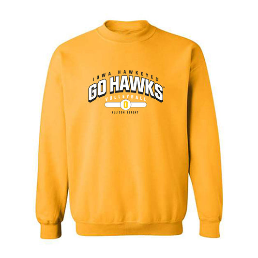 Iowa - NCAA Women's Volleyball : Allison Berent - Classic Fashion Shersey Crewneck Sweatshirt-0