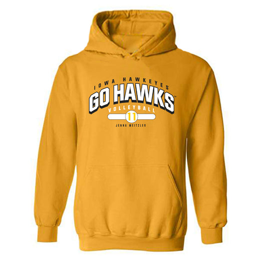 Iowa - NCAA Women's Volleyball : Jenna Meitzler - Classic Fashion Shersey Hooded Sweatshirt-0