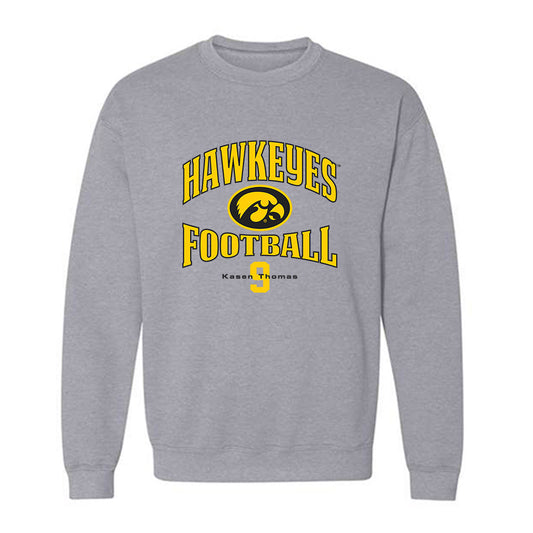 Iowa - NCAA Football : Kasen Thomas - Classic Fashion Shersey Crewneck Sweatshirt-0