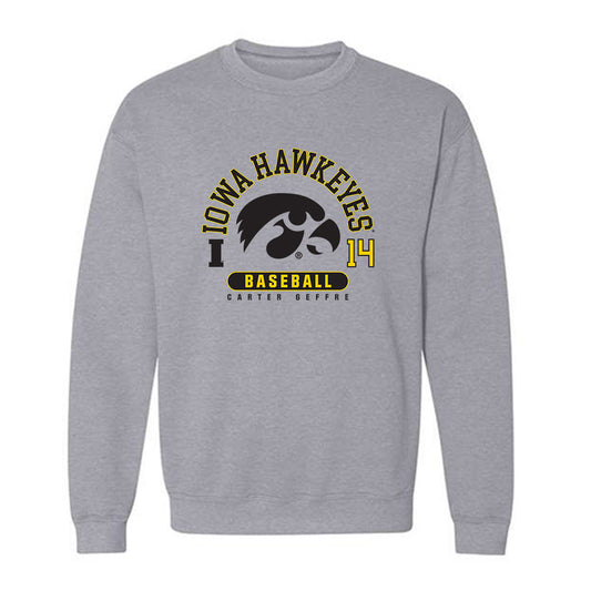 Iowa - NCAA Baseball : Carter Geffre - Crewneck Sweatshirt