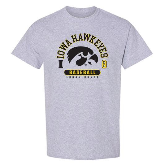 Iowa - NCAA Baseball : Logan Runde - T-Shirt-0