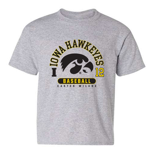 Iowa - NCAA Baseball : Carter Wilcox - Youth T-Shirt-0