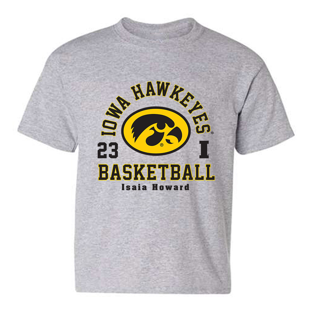 Iowa - NCAA Men's Basketball : Isaia Howard - Classic Fashion Shersey Youth T-Shirt-0