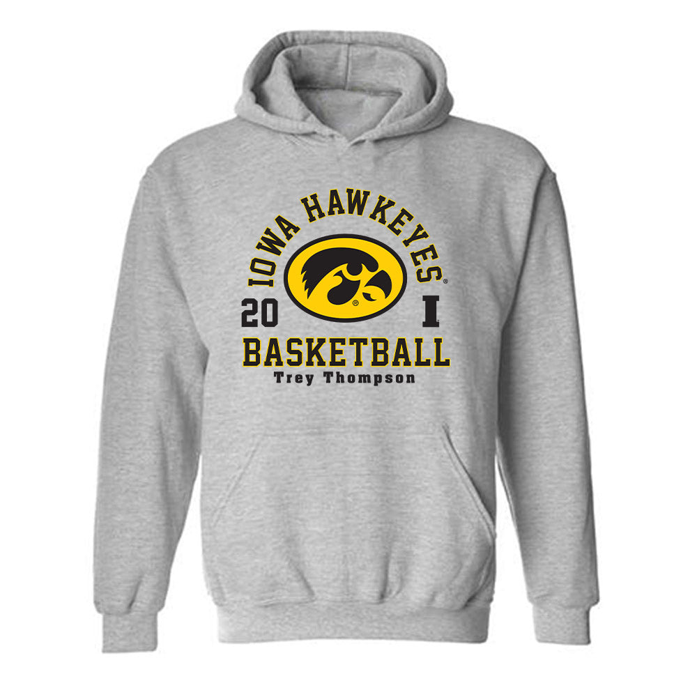 Iowa - NCAA Men's Basketball : Trey Thompson - Classic Fashion Shersey Hooded Sweatshirt-0