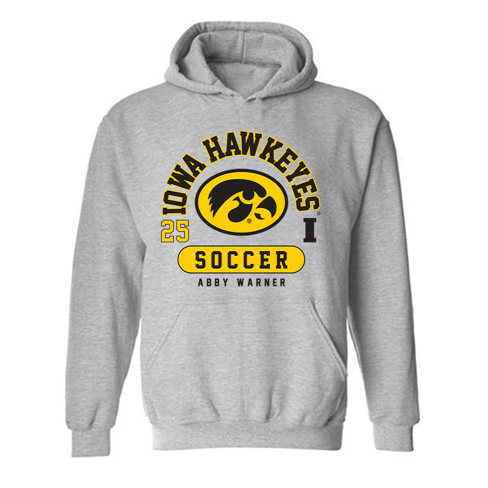 Iowa - NCAA Women's Soccer : Abby Warner - Hooded Sweatshirt-0