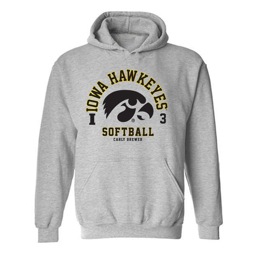 Iowa - NCAA Softball : Carly Brewer - Classic Fashion Shersey Hooded Sweatshirt-0