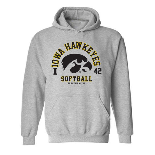 Iowa - NCAA Softball : Serayah Neiss - Classic Fashion Shersey Hooded Sweatshirt-0