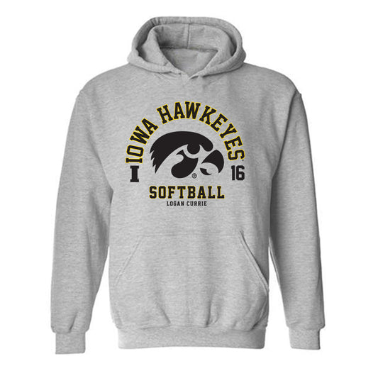 Iowa - NCAA Softball : Logan Currie - Classic Fashion Shersey Hooded Sweatshirt-0