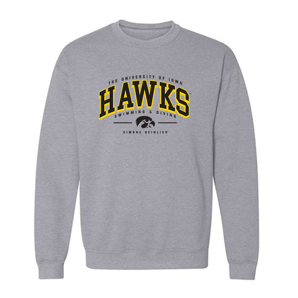 Iowa - NCAA Women's Swimming & Diving : Simone Beinlich - Classic Fashion Shersey Crewneck Sweatshirt-0