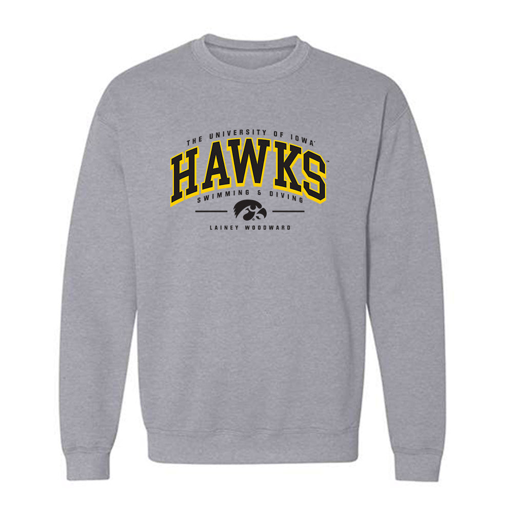 Iowa - NCAA Women's Swimming & Diving : Lainey Woodward - Classic Fashion Shersey Crewneck Sweatshirt-0