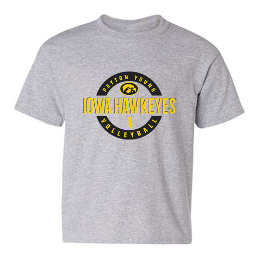 Iowa - NCAA Women's Volleyball : Peyton Young - Classic Fashion Shersey Youth T-Shirt-0