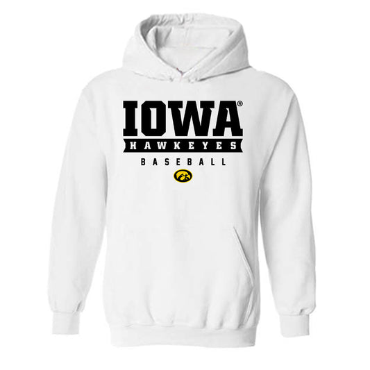 Iowa - NCAA Baseball : Logan Runde - Classic Shersey Hooded Sweatshirt-0
