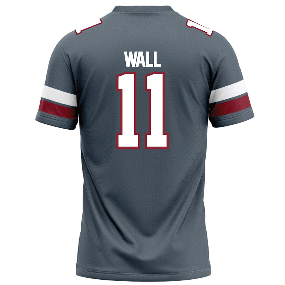 NCCU - NCAA Football : Mehki Wall - Grey Football Jersey-1