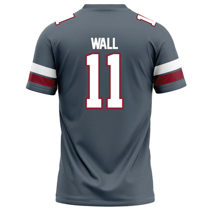 NCCU - NCAA Football : Mehki Wall - Grey Football Jersey-1