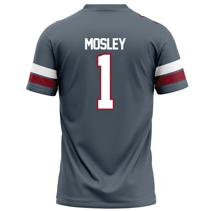 NCCU - NCAA Football : Chris Mosley - Grey Football Jersey-1
