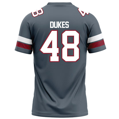 NCCU - NCAA Football : Jahzir Dukes - Grey Football Jersey-1