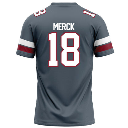 NCCU - NCAA Football : Carter Merck - Grey Football Jersey-1