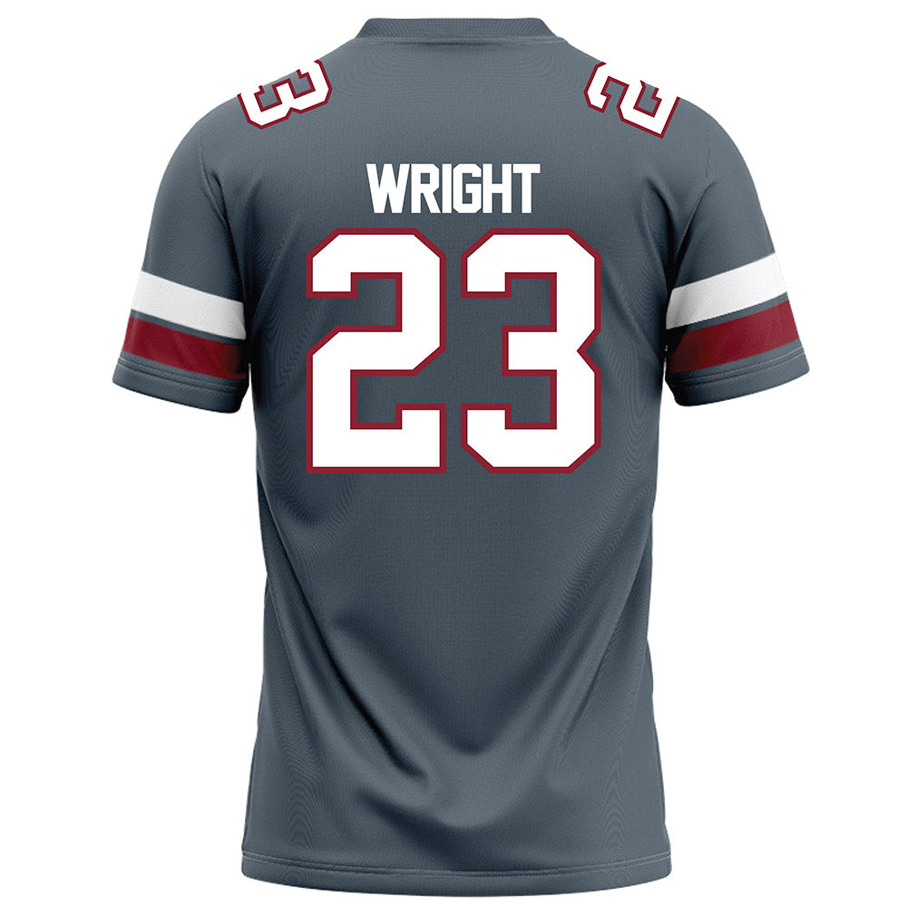 NCCU - NCAA Football : Jovon Wright - Grey Football Jersey-1