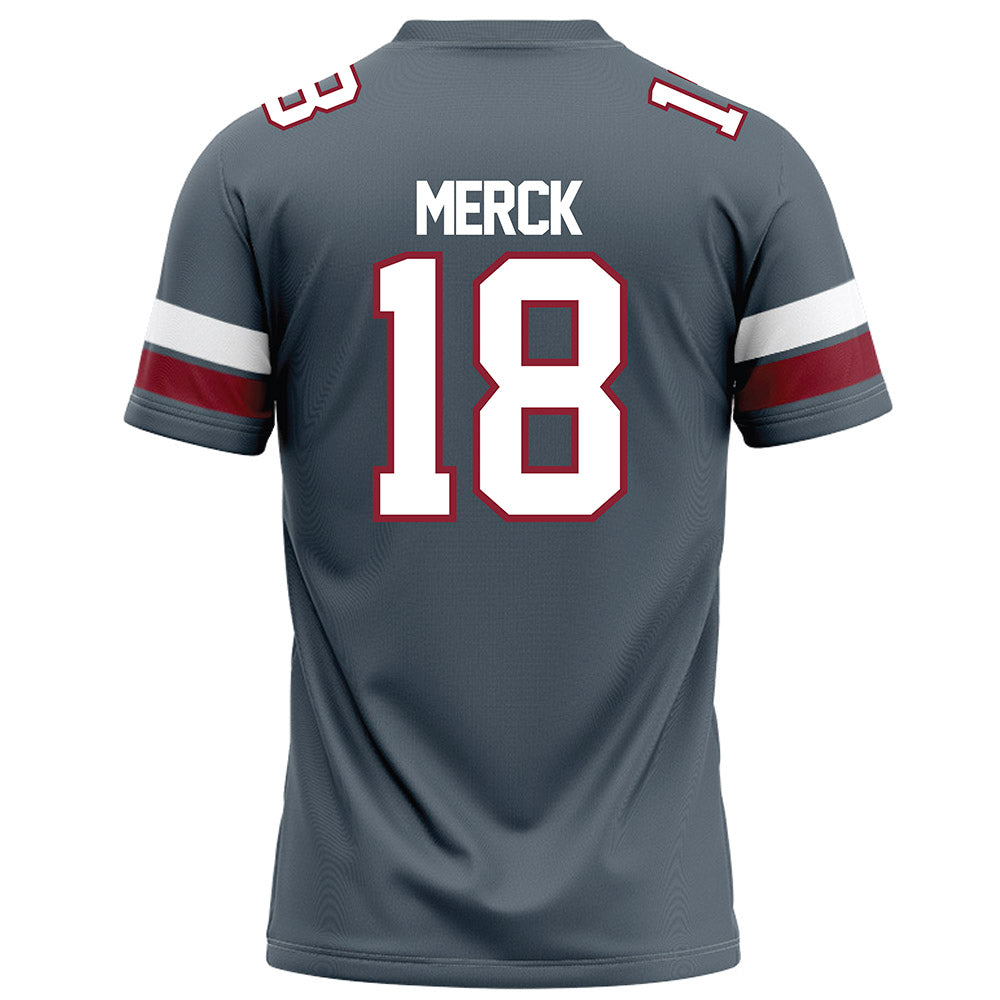 NCCU - NCAA Football : Carter Merck - Grey Football Jersey-1