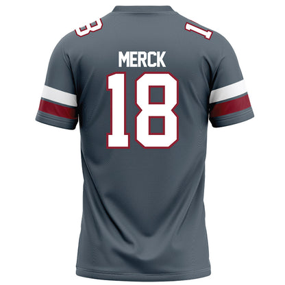 NCCU - NCAA Football : Carter Merck - Grey Football Jersey-1