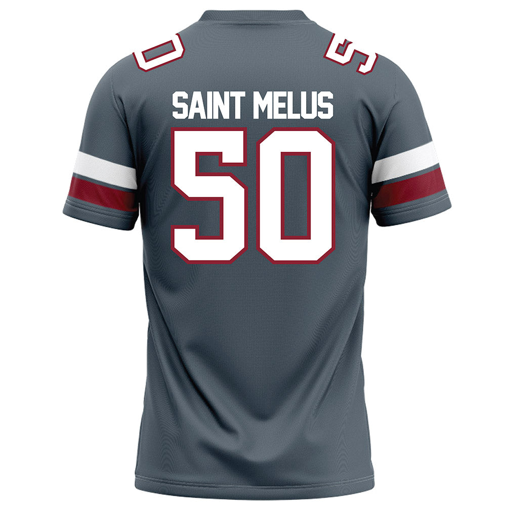 NCCU - NCAA Football : Holly Saint Melus - Grey Football Jersey-1