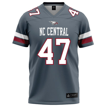 NCCU - NCAA Football : Darryl Veal Jr - Grey Football Jersey-0