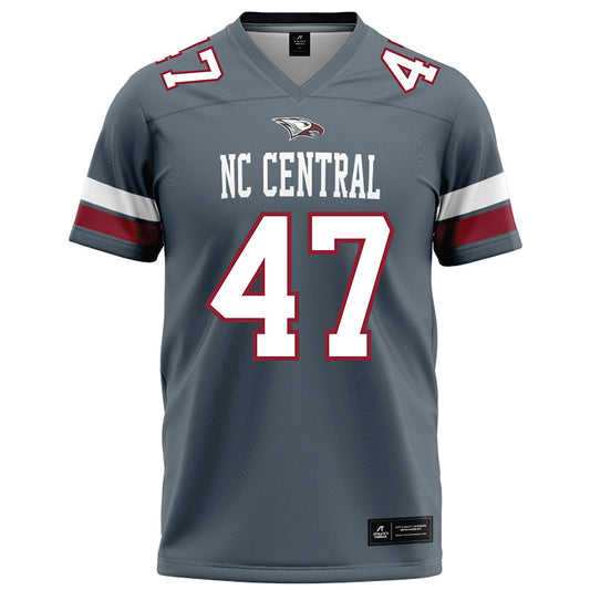 NCCU - NCAA Football : Darryl Veal Jr - Grey Football Jersey-0