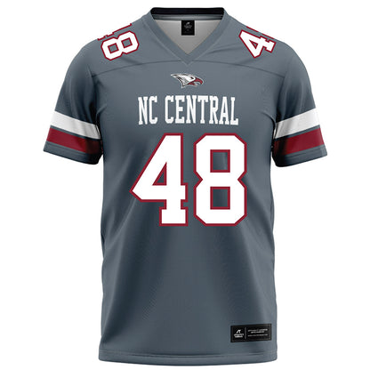 NCCU - NCAA Football : Jahzir Dukes - Grey Football Jersey-0