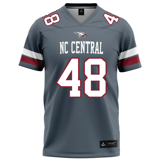 NCCU - NCAA Football : Jahzir Dukes - Grey Football Jersey-0