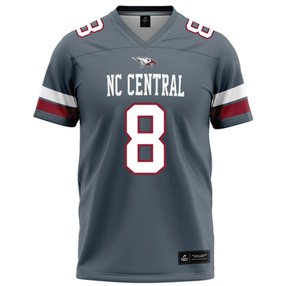 NCCU - NCAA Football : Plez Lawrence - Grey Football Jersey-0