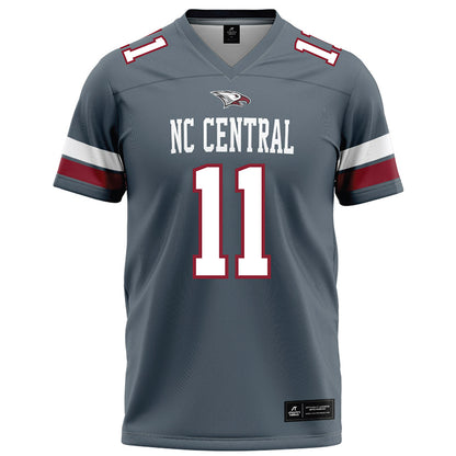 NCCU - NCAA Football : Mehki Wall - Grey Football Jersey-0