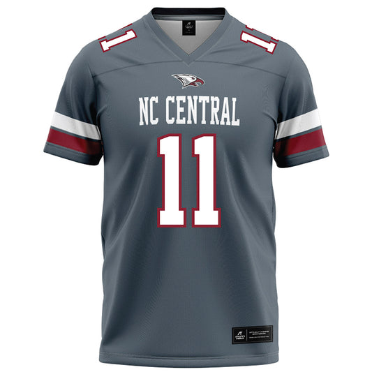 NCCU - NCAA Football : Mehki Wall - Grey Football Jersey-0