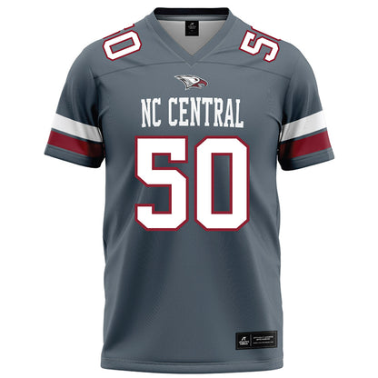 NCCU - NCAA Football : Holly Saint Melus - Grey Football Jersey-0