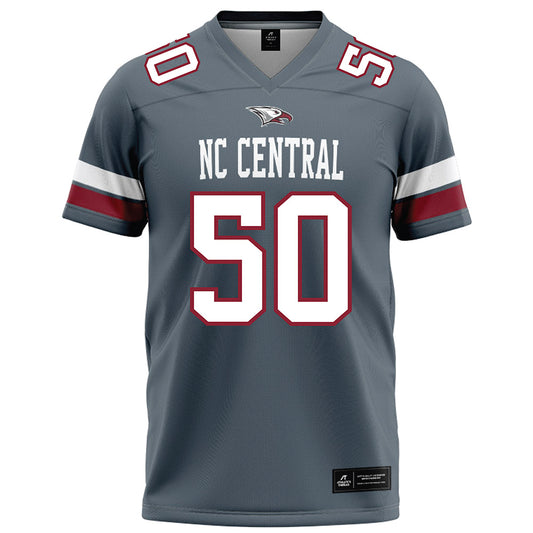 NCCU - NCAA Football : Holly Saint Melus - Grey Football Jersey-0