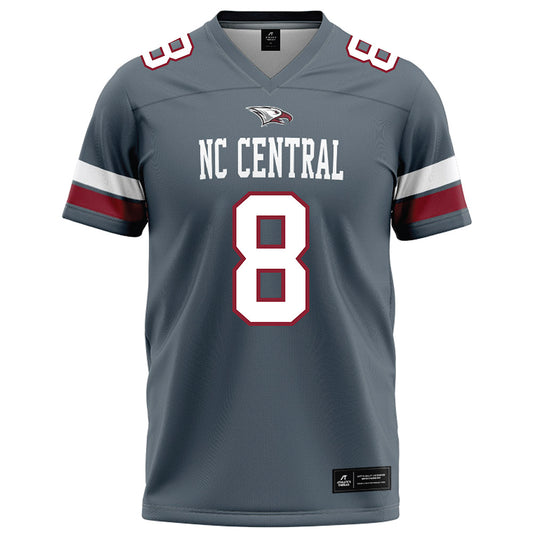NCCU - NCAA Football : Plez Lawrence - Grey Football Jersey-0